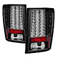 2007 Jeep Grand Cherokee - Driver and Passenger Side LED Tail Light, With bulb(s), Clear Lens, Black Interior, LED Series