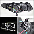 5070241 Driver and Passenger Side Halogen Headlight, With bulb(s), Clear Lens, Black Interior, Signature Series
