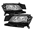 5070456 Front, Driver and Passenger Side Halogen Fog Light, With bulb(s)