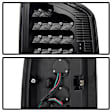 5072979 Driver and Passenger Side LED Tail Light, With bulb(s), Clear Lens, Black Interior, Xtune Series