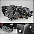 2013 Volkswagen Jetta - Driver and Passenger Side Halogen Headlight, With bulb(s), Uses Stock Bulbs;  Models Only; Not Compatible With Xenon/HID Model, Clear Lens, Black Interior, Signature Series
