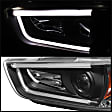 5074201 Driver and Passenger Side Halogen Headlight, Without bulb(s), Clear Lens, Black Interior, Signature Series
