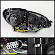 5074249 Driver and Passenger Side Halogen Headlight, With bulb(s), Clear Lens, Black Interior, Signature Series
