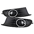 5076182 Front, Driver and Passenger Side Halogen Fog Light, With bulb(s), Factory Series