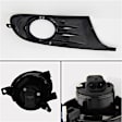 5076182 Front, Driver and Passenger Side Halogen Fog Light, With bulb(s), Factory Series