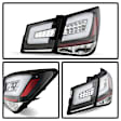 5076595 Driver and Passenger Side LED Tail Light, With bulb(s), Clear Lens, Black Interior, LED Series