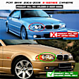 5077141 Driver and Passenger Side Halogen Headlight, With bulb(s), Clear Lens, Chrome Interior, Coupe, Signature Series