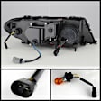 5077141 Driver and Passenger Side Halogen Headlight, With bulb(s), Clear Lens, Chrome Interior, Coupe, Signature Series
