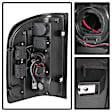 5077493 Driver and Passenger Side LED Tail Light, With bulb(s), Smoked Lens, Black Interior, LED Series