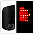 5077509 Driver and Passenger Side LED Tail Light, With bulb(s), Smoked Lens, Black Interior, LED Series