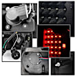 5077509 Driver and Passenger Side LED Tail Light, With bulb(s), Smoked Lens, Black Interior, LED Series
