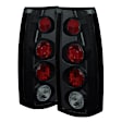 5077967 Driver and Passenger Side Halogen Tail Light, Without bulb(s), Smoked Lens, Black Interior, Euro Series