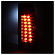 1995 GMC K1500 - Driver and Passenger Side LED Tail Light, With bulb(s), Smoked Lens, Black Interior, LED Series