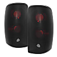 5077998 Driver and Passenger Side Halogen Tail Light, With bulb(s), Smoked Lens, Black Interior