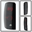 5077998 Driver and Passenger Side Halogen Tail Light, With bulb(s), Smoked Lens, Black Interior