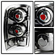 5077998 Driver and Passenger Side Halogen Tail Light, With bulb(s), Smoked Lens, Black Interior