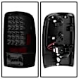 5078001 Driver and Passenger Side LED Tail Light, With bulb(s), Smoked Lens, Black Interior, LED Series