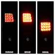 5078001 Driver and Passenger Side LED Tail Light, With bulb(s), Smoked Lens, Black Interior, LED Series