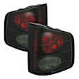 5078049 Driver and Passenger Side Halogen Tail Light, Without bulb(s), Smoked Lens, Black Interior