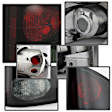5078049 Driver and Passenger Side Halogen Tail Light, Without bulb(s), Smoked Lens, Black Interior