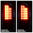 5078094 Driver and Passenger Side LED Tail Light, With bulb(s), Smoked Lens, Black Interior, LED Series