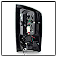 5078117 Driver and Passenger Side LED Tail Light, With bulb(s), Smoked Lens, Black Interior, LED Series