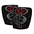 5078209 Driver and Passenger Side Halogen Tail Light, With bulb(s), Smoked Lens, Black Interior