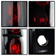 5078216 Driver and Passenger Side Halogen Tail Light, Without bulb(s), Smoked Lens, Black Interior, Euro Series