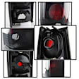 5078216 Driver and Passenger Side Halogen Tail Light, Without bulb(s), Smoked Lens, Black Interior, Euro Series