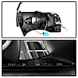 5078414 Driver and Passenger Side Halogen Headlight, With bulb(s), Smoked Lens, Black Interior, Signature Series