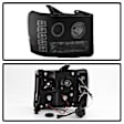 5078506 Driver and Passenger Side Halogen Headlight, With bulb(s), Smoked Lens, Black Interior, Signature Series