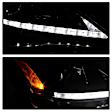 5080059 Driver and Passenger Side Halogen Headlight, With bulb(s), Clear Lens, Black Interior, Signature Series