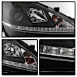 5080059 Driver and Passenger Side Halogen Headlight, With bulb(s), Clear Lens, Black Interior, Signature Series