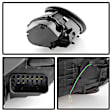 5080103 Driver and Passenger Side HID/Xenon Headlight, Without bulb(s), Clear Lens, Black Interior, Signature Series