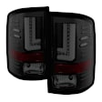 5080707 Driver and Passenger Side LED Tail Light, With bulb(s), Smoked Lens, Black Interior, LED Series