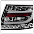 5080769 Driver and Passenger Side LED Tail Light, With bulb(s), Clear Lens, Black Interior