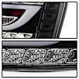 5080769 Driver and Passenger Side LED Tail Light, With bulb(s), Clear Lens, Black Interior