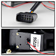 5080769 Driver and Passenger Side LED Tail Light, With bulb(s), Clear Lens, Black Interior