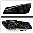 5080790 Driver and Passenger Side LED Tail Light, With bulb(s), Smoked Lens, Black Interior