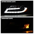2009 Audi A4 - Driver and Passenger Side Halogen Headlight, With bulb(s),  Models Only; Not Compatible With Xenon/HID Model, Clear Lens, Black Interior, Signature Series