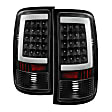 5081551 Driver and Passenger Side LED Tail Light, With bulb(s), Clear Lens, Black Interior, Fleetside, Xtune Series