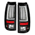 2004 GMC Sierra 1500 - Driver and Passenger Side LED Tail Light, With bulb(s), Clear Lens, Black Interior, Fleetside, LED Series