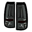 5081896 Driver and Passenger Side LED Tail Light, With bulb(s), Smoked Lens, Black Interior, Fleetside