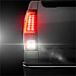 5081926 Driver and Passenger Side LED Tail Light, With bulb(s), Red & Clear Lens, Chrome Interior, Fleetside, LED Series
