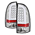 5082114 Driver and Passenger Side LED Tail Light, With bulb(s), Clear Lens, Chrome Interior