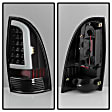 5082121 Driver and Passenger Side LED Tail Light, With bulb(s), Clear Lens, Black Interior, Xtune Series