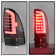 5082121 Driver and Passenger Side LED Tail Light, With bulb(s), Clear Lens, Black Interior, Xtune Series