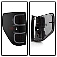 5082169 Driver and Passenger Side LED Tail Light, With bulb(s), Clear Lens, Black Interior, Xtune Series
