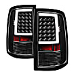 5082206 Driver and Passenger Side Halogen Tail Light, With bulb(s), Clear Lens, Black Interior, Xtune Series