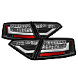 5082275 Driver and Passenger Side Halogen Tail Light, With bulb(s), Clear Lens, Black Interior